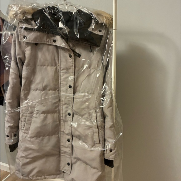 AUTHENTIC CANADA GOOSE Parka Jacket moonstone grey | looks new | coyote fur - Picture 3 of 17